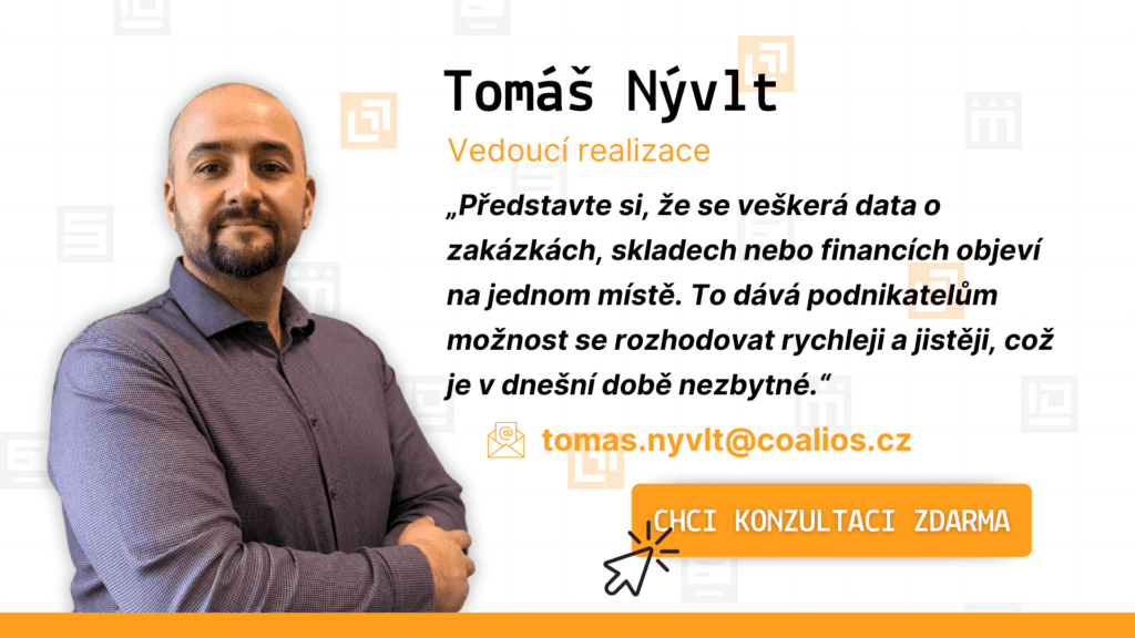Získejte nezávaznou konzultaci s naším odborníkem! Nevíte si rady s vašimi firemními procesy? Můžeme vám pomoci! S Helios inuvio vyřešíme vše od skladu po e-shop. Zanechte nám na sebe kontakt a získejte nezávaznou konzultaci zdarma naším odborníkem!