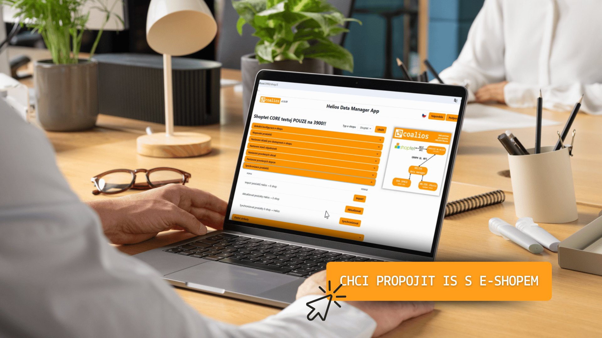 Okrádá vás správa skladových zásob o desítky hodin měsíčně? Řešíte neustálý nesoulad mezi informacemi uvedenými na e-shopu a v ERP systému? Skoncujte s tím jednou provždy – pomocí coalshop konektoru svůj online obchod snadno a rychle propojíte s jakýmkoliv podnikovým informačním systémem (např. Helios Inuvio a Helios Easy) a zautomatizuje tak desítky rutinních procesů. Konečně svůj e-shop budete řídit z jednoho místa – od zpracování objednávek přes fakturaci až po automatické doporučování produktů dle preferencí zákazníků.