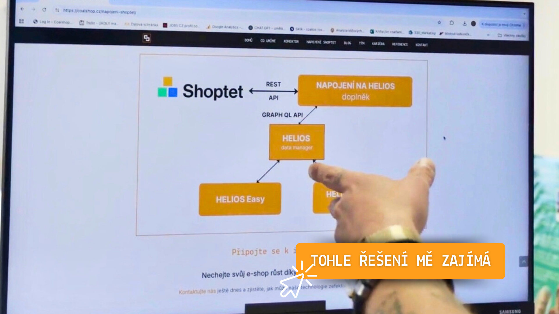 Okrádá vás správa skladových zásob o desítky hodin měsíčně? Řešíte neustálý nesoulad mezi informacemi uvedenými na e-shopu a v ERP systému? Skoncujte s tím jednou provždy – pomocí coalshop konektoru svůj online obchod snadno a rychle propojíte s jakýmkoliv podnikovým informačním systémem (např. Helios Inuvio a Helios Easy) a zautomatizuje tak desítky rutinních procesů.
Konečně svůj e-shop budete řídit z jednoho místa – od zpracování objednávek přes fakturaci až po automatické doporučování produktů dle preferencí zákazníků.